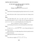 Đề thi lý thuyết GVDG cấp trường