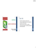 Chương 1 Tổ chức cơ sở dữ liệu (Môn Hệ thống thông tin kế toán 1)