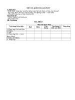 Đề kiểm tra hoá 8 tiết 59