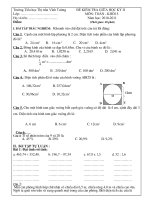 đề kiểm tra giữa học kỳ II-toán 5
