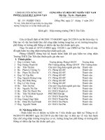 số 19/PGDĐT-THCS ngày 21/3/2011 V/v thẩm định kết quả kiểm tra công nhận THCS Tân Tiến đạt CQG