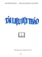 Tài liệu Hội thảo GVCN