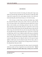 luận văn quản trị kinh doanh  Một số giải pháp về chủng loại sản phẩm nhằm nâng cao hiệu quả sản xuất kinh doanh tại công ty cổ phần Tràng An