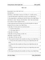 luận văn quản trị kinh doanh  Một số biện pháp nhằm mở rộng thị trường tiêu thụ sản phẩm của Công ty May Nghĩa Hưng