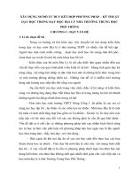 Xây dựng sơ đồ tư duy kết hợp với phương pháp kỹ thuật dạy học trong giảng dạy Địa lý nhà trường Trung học Phổ Thông