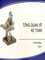 Tổng quan về kế toán (Môn Nguyên Lý kế toán)