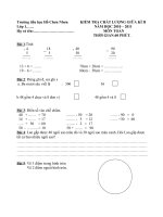 Đề thi lớp 1 giữa kì 2