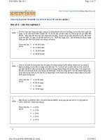 Bài thi trắc nghiệm môn quản trị tài chính