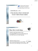 Chương 2 Ứng dụng thực hành kế toán trên phần mềm Phần 5 (Môn Hệ thống thông tin kế toán 2)