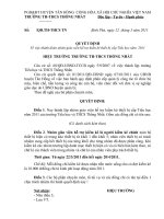 QĐ kiểm kê thiết bị cấp Tiểu học 2011