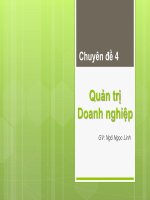 Chuyên đề 3 Quản trị doanh nghiệp