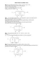 MỘT SỐ BÀI TẬP ĐIỆN  HAY