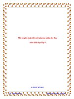 Một số giải pháp đổi mới phương pháp dạy học môn sinh học lớp 8