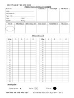 đề thi bổ túc kiến thức vật lý phổ thông - hệ TCCN