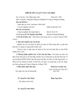 luận văn thạc sĩ  Điều khiển chất lượng dịch vụ trong hệ thống GPRSUMTS.DOC