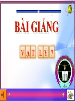Bài giảng Lý 7: Tiết 30-Hiệu điện thế