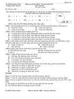 Kiểm tra giữa học kì II sinh học 9