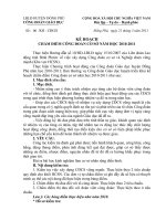 Kế hoạch chấm điểm Công đoàn cơ sở năm học 2010-2011