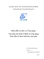 Tiểu luận môn biểu diễn tri thức và suy luận Tìm hiểu mô hình COKB và Ứng dụng biểu diễn tri thức hình học tam giác