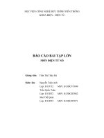 Báo cáo bài tập lớn môn điện tử số