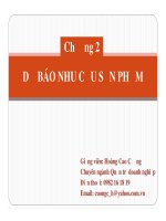 SLIDE quản trị sản xuất chương 2 dự báo nhu cầu sản phẩm