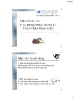 Chương 2 Ứng dụng thực hành kế toán trên phần mềm Phần 3 (Môn Hệ thống thông tin kế toán 2)
