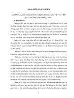 ĐỔI MỚI KIỂM TRA MIỆNG TRONG CÁC TIẾT DẠY ĐỊA LÝ Ở TRƯỜNG THPT TRIỆU SƠN 4