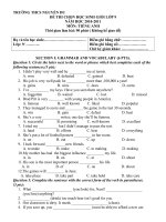 Đề K.Tra khảo sát HSG khối 9, vòng I