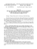 Báo cáo kết quả thực hiện chỉ thị 40TW