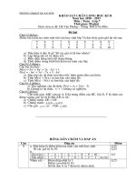 Đề thi HK II có Đáp án