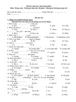 De thi Vip cho Tieng Anh TH