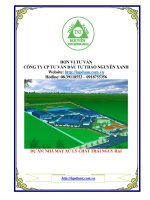 Dự án xây dựng nhà máy chất thải nguy hại