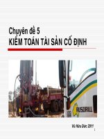 Chuyên đề 5 Kiểm toán tài sản cố định (Môn Kiểm toán 2)
