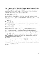 NHỮNG BÀI TẬP HAY HÌNH OXYZ