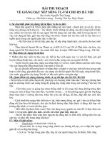 Bai thu hoạch về GD NSVM-TL