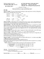 đề thi hóa chọn lọc