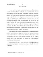 luận văn quản trị kinh doanh  Một số giải pháp tăng lợi nhuận trong hoạt động kinh doanh của Công ty Cổ phần TM và DV NAM SƠN