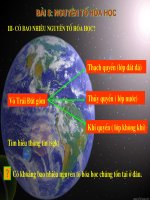 Giáo án tham khảo bồi dưỡng thao giảng, thi giáo viên hoá học lớp 8 Bài Nguyên tố hoá học (9)