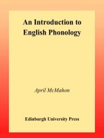 Tài liệu An Introduction to English Phonology