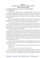 Nâng cao hiệu quả quản lý vốn tại Công ty TNHH đầu tư thương mại và dịch vụ Hòa Bình