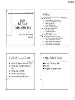 Ôn tập Kế Toán tài sản dài hạn