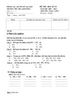 De thi toan hoc ki II