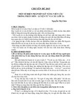 MỘT SỐ BIỆN PHÁP RÈN KỸ NĂNG VIẾT CÂU TRONG PHÂN MÔN   LUYỆN TỪ VÀ CÂU LỚP 2A