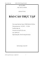 Báo cáo thực tập  tại Công ty TNHH Deloitte Việt Nam