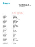 từ vựng tiếng anh lớp 9- unit 1