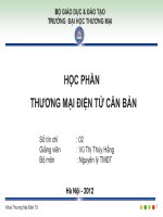 SLIDE thương mại điện tử tổng quan về thương mại điện tử