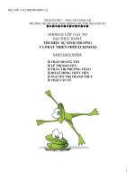 bài 40: thực hành tìm hiểu về sinh trưởng và phát triển của ếch