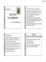 Tài liệu Kế Toán tài chính Doanh nghiệp