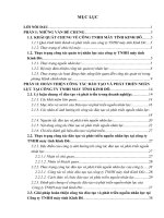 luận văn quản trị nhân lực Hoàn thiện công tác đào tạo và phát triển nguồn nhân lực tại công ty TNHH máy tính Kinh Đô