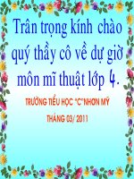 GIAO AN MY THUAT 4 BAI : 22 HOA VA QUA